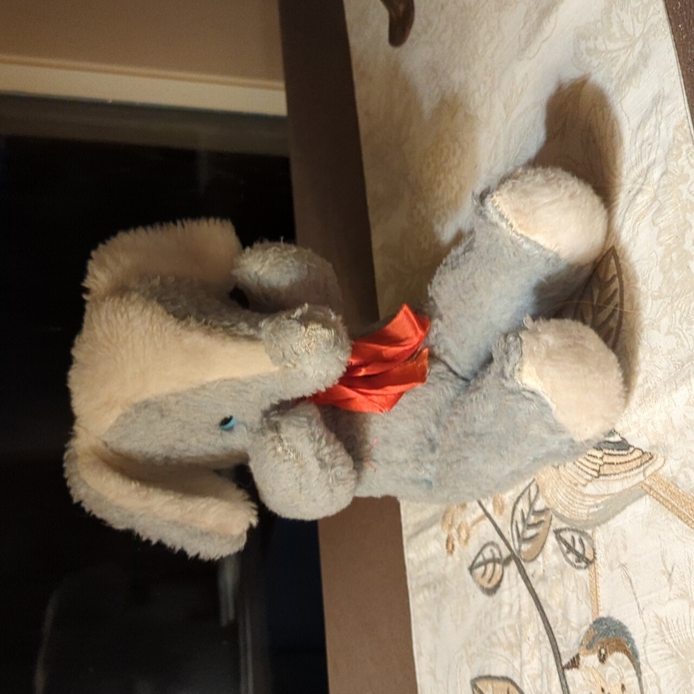 Vintage Babar stuffed animal.